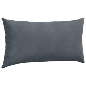 Pohovkové polštáře 2 pcs Tmavě šedá 80 x 40 cm Žebrovaná látka - obrázek 5