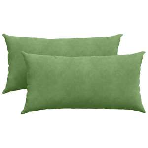 Pohovkové polštáře 2 pcs Světlá zelená 80 x 40 cm - obrázek 2
