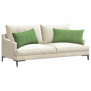 Pohovkové polštáře 2 pcs Světlá zelená 80 x 40 cm - obrázek 3