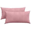vidaXL Diivanipadjad 2 pcs Roosa 80 x 40 cm Korter kangas