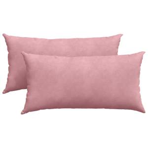 Pohovkové polštáře 2 pcs Růžová 80 x 40 cm Žebrovaná látka - obrázek 2