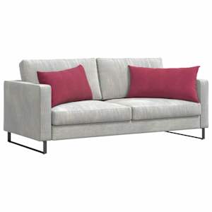 Pohovkové polštáře 2 pcs Víno Červené 80 x 40 cm - obrázek 3