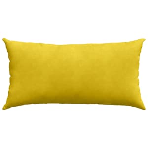 Pohovkové polštáře 2 pcs Žlutá 80 x 40 cm Žebrovaná látka - obrázek 6