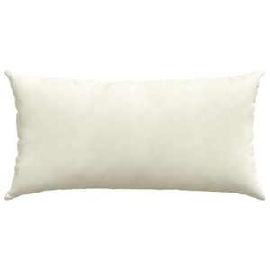 Pohovkové polštáře 2 pcs Krémová 80 x 40 cm Žebrovaná látka - obrázek 6