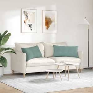 Pohovkové polštáře 2 pcs Mořská zelená 80 x 40 cm - obrázek 4