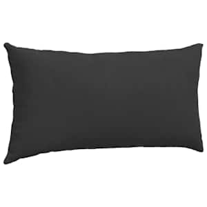 Pohovkové polštáře 2 pcs Černá 80 x 40 cm textil - obrázek 5