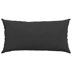 Pohovkové polštáře 2 pcs Černá 80 x 40 cm textil - obrázek 6