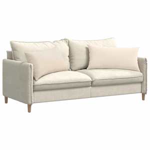 Pohovkové polštáře 2 pcs Béžová 80 x 40 cm textil - obrázek 3