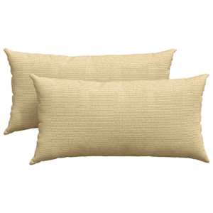 Pohovkové polštáře 2 pcs Šedozelená 80 x 40 cm Žebrovaná látka - obrázek 2