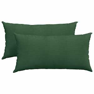 Pohovkové polštáře 2 pcs Tmavě zelená 80 x 40 cm - obrázek 2