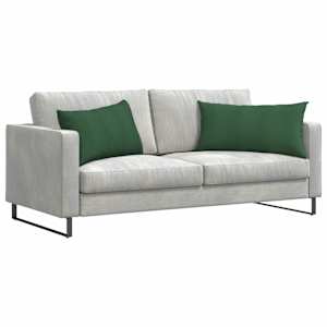 Pohovkové polštáře 2 pcs Tmavě zelená 80 x 40 cm - obrázek 3