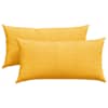 vidaXL Diivanipadjad 2 pcs Helekollane 80 x 40 cm Korter kangas