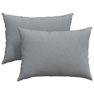 Pohovkové polštáře 2 pcs Světle šedá 70 x 50 cm textil - obrázek 2