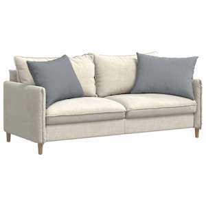 Pohovkové polštáře 2 pcs Světle šedá 70 x 50 cm textil - obrázek 3