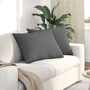 Pohovkové polštáře 2 pcs Tmavě šedá 70 x 50 cm textil - obrázek 1