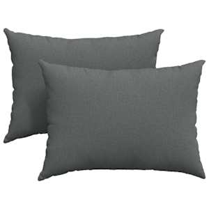 Pohovkové polštáře 2 pcs Tmavě šedá 70 x 50 cm textil - obrázek 2