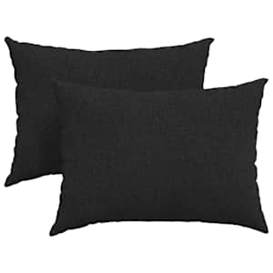 Pohovkové polštáře 2 pcs Černá 70 x 50 cm textil - obrázek 2