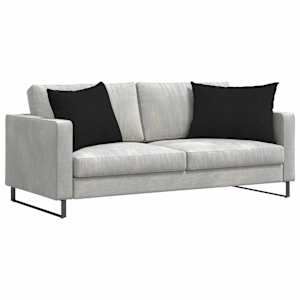 Pohovkové polštáře 2 pcs Černá 70 x 50 cm textil - obrázek 3