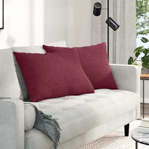 Pohovkové polštáře 2 pcs Víno Červené 70 x 50 cm textil - obrázek 1