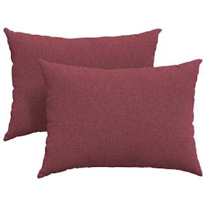 Pohovkové polštáře 2 pcs Víno Červené 70 x 50 cm textil - obrázek 2