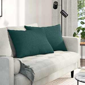 Pohovkové polštáře 2 pcs Tmavě zelená 70 x 50 cm textil - obrázek 1