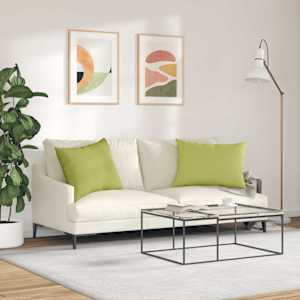 Pohovkové polštáře 2 pcs Světlá zelená 70 x 50 cm textil - obrázek 4