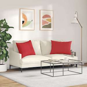 Pohovkové polštáře 2 pcs Červená 70 x 50 cm textil - obrázek 4