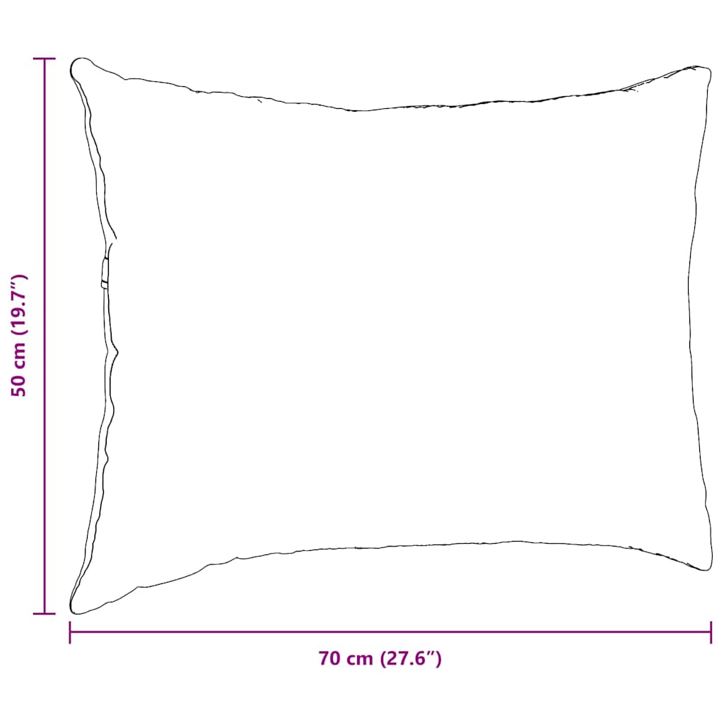 Μαξιλάρι Καναπέ 2 pcs Κόκκινο 70 x 50 cm ύφασμα - Image 9