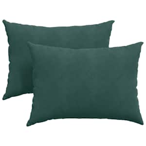 Pohovkové polštáře 2 pcs Tmavě zelená 70 x 50 cm - obrázek 2
