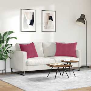 Pohovkové polštáře 2 pcs Víno Červené 70 x 50 cm - obrázek 4