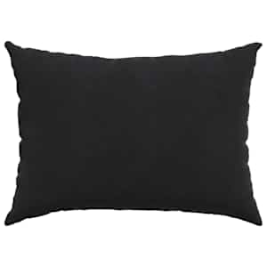 Pohovkové polštáře 2 pcs Černá 70 x 50 cm Žebrovaná látka - obrázek 6