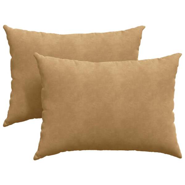 vidaXL Diivanipadjad 2 pcs Pruun 70 x 50 cm Korter kangas