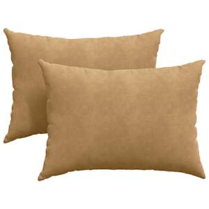 Pohovkové polštáře 2 pcs Hnědá 70 x 50 cm Žebrovaná látka - obrázek 2