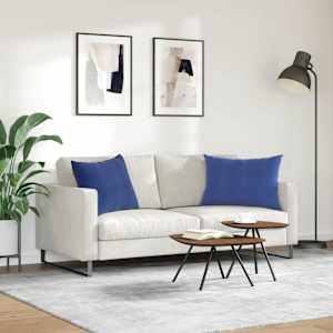 Pohovkové polštáře 2 pcs Policová modrá 70 x 50 cm - obrázek 4