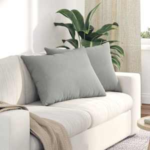 Pohovkové polštáře 2 pcs Světle šedá 70 x 50 cm textil - obrázek 1