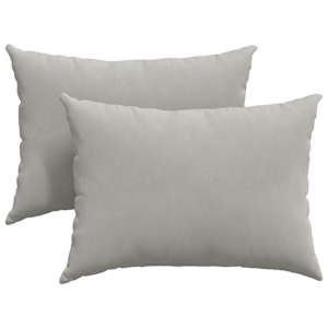Pohovkové polštáře 2 pcs Světle šedá 70 x 50 cm textil - obrázek 2