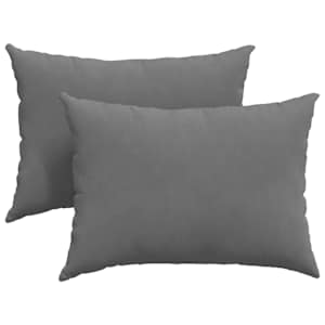 Pohovkové polštáře 2 pcs Tmavě šedá 70 x 50 cm textil - obrázek 2
