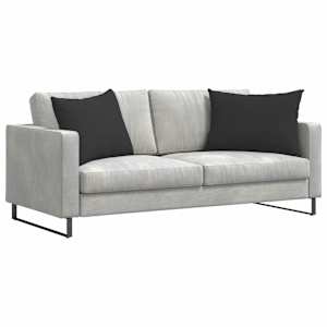Pohovkové polštáře 2 pcs Černá 70 x 50 cm textil - obrázek 3