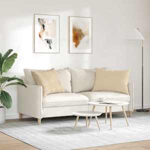 Pohovkové polštáře 2 pcs Krémová 70 x 50 cm textil - obrázek 4
