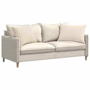 Pohovkové polštáře 2 pcs Béžová 70 x 50 cm textil - obrázek 3