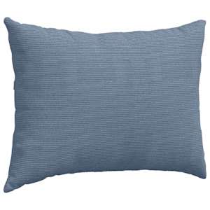 Pohovkové polštáře 2 pcs Modrá 70 x 50 cm Žebrovaná látka - obrázek 5
