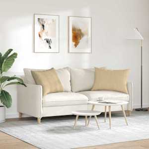 Pohovkové polštáře 2 pcs Šedozelená 70 x 50 cm Žebrovaná látka - obrázek 4