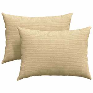 Pohovkové polštáře 2 pcs Šedozelená 70 x 50 cm Žebrovaná látka - obrázek 2