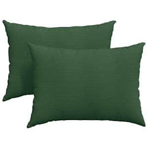 Pohovkové polštáře 2 pcs Tmavě zelená 70 x 50 cm - obrázek 2