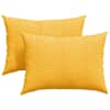vidaXL Diivanipadjad 2 pcs Helekollane 70 x 50 cm Korter kangas