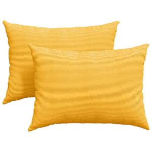 Pohovkové polštáře 2 pcs Světlá žlutá 70 x 50 cm - obrázek 2