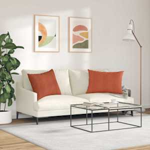 Pohovkové polštáře 2 pcs Červená oranžová 70 x 50 cm - obrázek 4