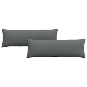 Pohovkové polštáře 2 pcs Tmavě šedá 120 x 40 cm textil - obrázek 2