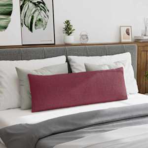 Pohovkové polštáře 2 pcs Víno Červené 120 x 40 cm textil - obrázek 4