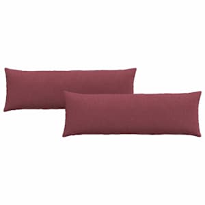 Pohovkové polštáře 2 pcs Víno Červené 120 x 40 cm textil - obrázek 2